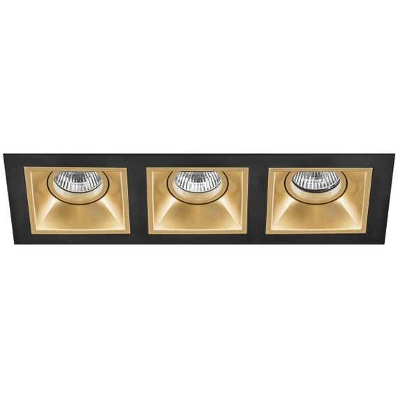 Комплект из светильников и рамки Lightstar Domino Quadro (214537+214503+214503+214503) D537030303