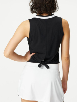 Женский топ теннисный Adidas Club Knotted Tank W - black/white