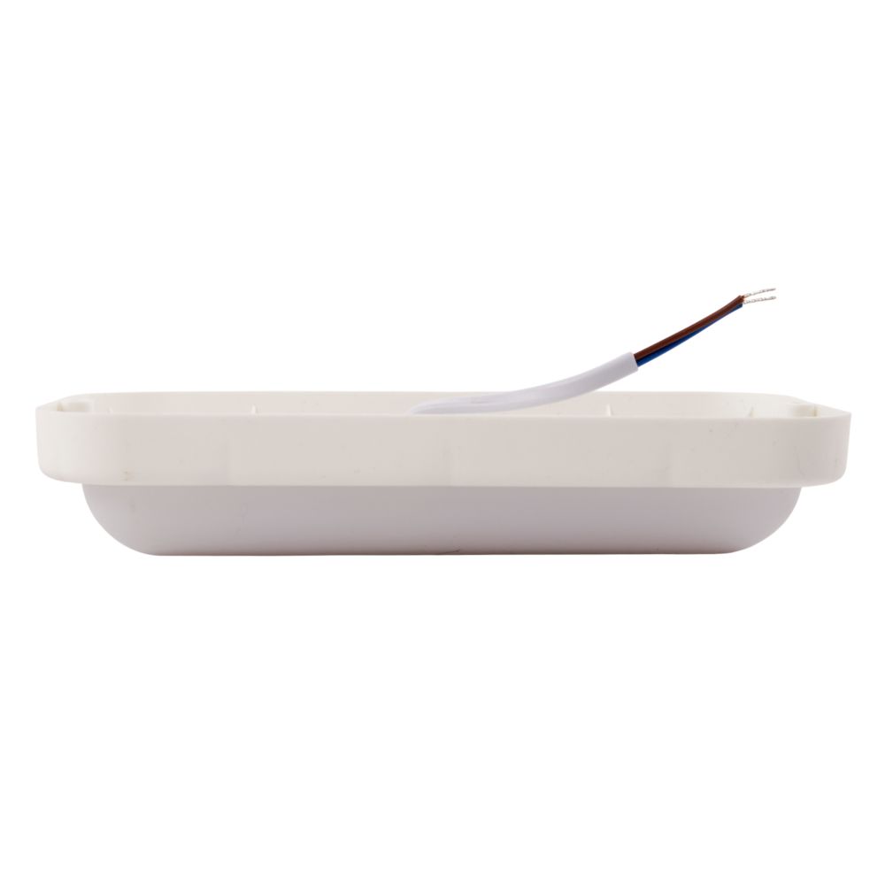ULW-Q228 18W-4000K IP65 WHITE Светильник светодиодный влагозащищенный. Прямоугольник. Белый свет 4000K. 195×95×35мм. Корпус белый. ТМ Volpe