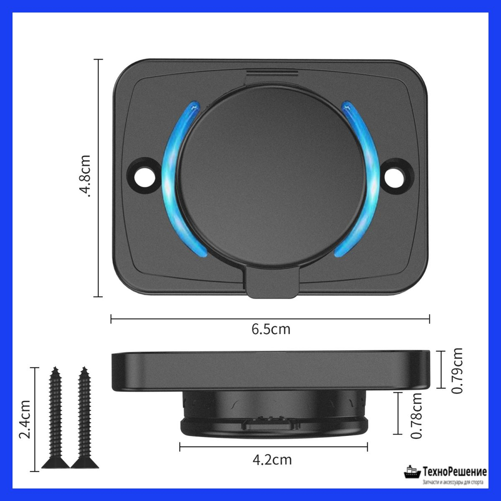 Гнездо зарядное накладное, USB + Type C