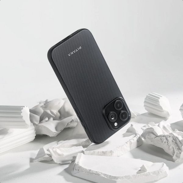 Чехол Pitaka Military-Grade Protective для iPhone 16 Pro, Черный | Twill