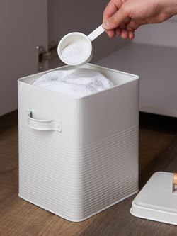 Банка для хранения универсальная Irmel, 6,2 л, с ложкой, молочная