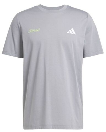 Теннисная футболка Adidas Tennis Graphic - grey three
