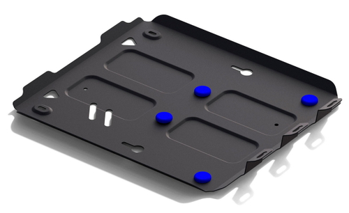 Защита картера Rival для Volkswagen Amarok I рестайлинг (V - 2.0D; 3.0D) 2016-н.в. (установка только на а/м со штатной защитой), сталь 1.8 мм, с крепежом, штампованная, 111.5851.1