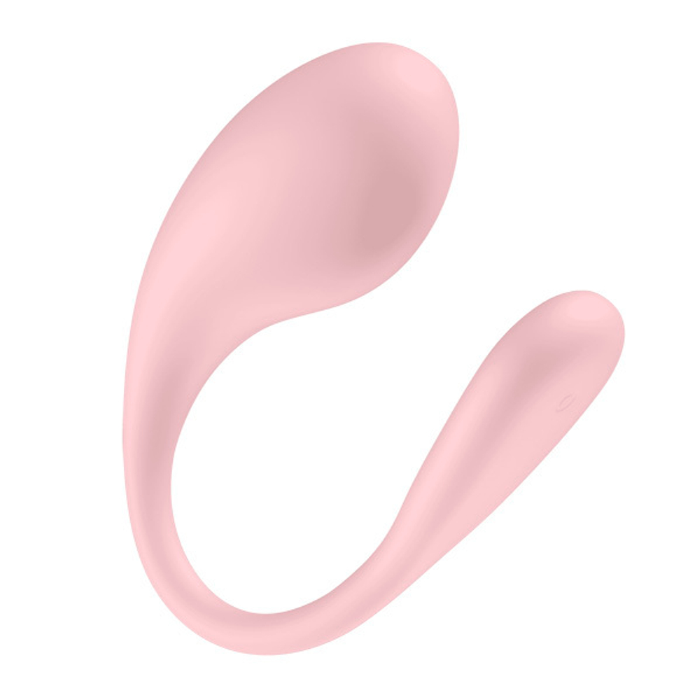 Розовое интерактивное виброяйцо Kiiroo Spot