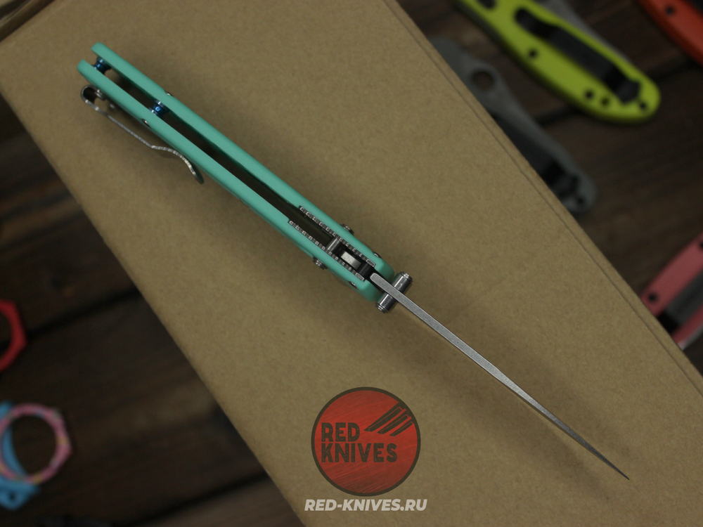 Нож Benchmade 535 Bugout CIVIL MINT (редкий цвет) А+++ - минт рукоять, клинок сатин, фурнитура сатин