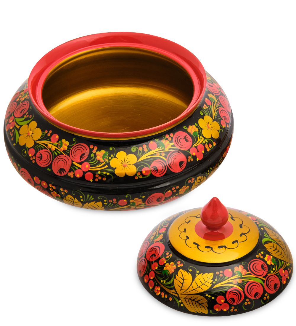 Народные промыслы ХЛ-101/4 Сахарница 130х170 (Хохлома)