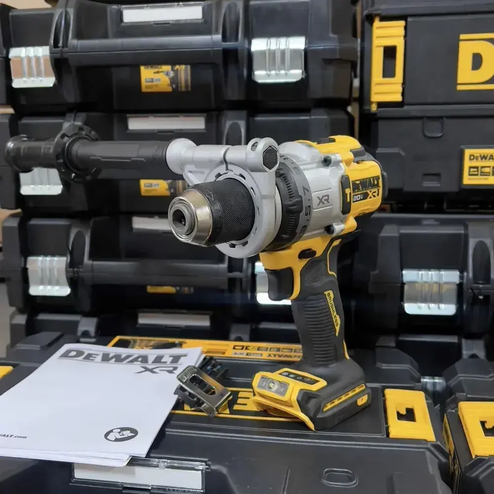 Высоконагрузочная ударная дрель-шуруповерт аккумуляторная DeWalt DCD1007NT 20В, 2250 об/мин, 169 Нм, 38250 уд/мин, без АКБ и ЗУ, с ящик для инструментов