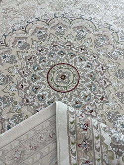Ковер KIRMANSHAH 38860A WHITE / WHITE Прямоугольник