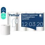Туалетная бумага Tellus Premium T4 120320 2-х слойная 23 м белая 8 шт/упак