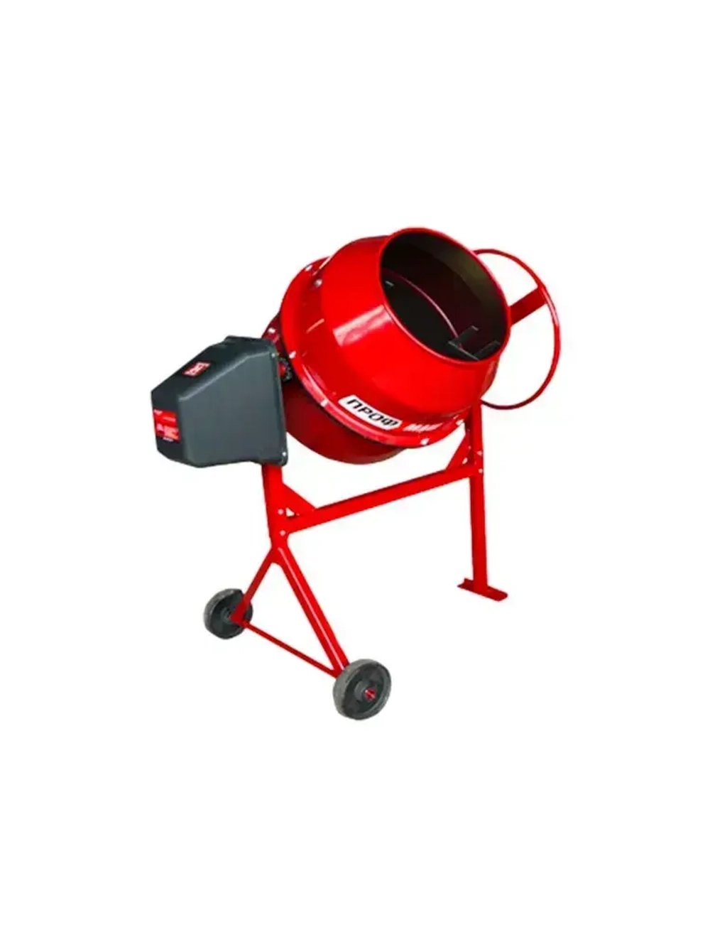 Бетономешалка строительная, бетоносмеситель ПРОФМАШ Б-220 1000 Вт, 220 л чугунный венец