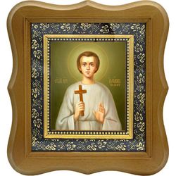 Иоанн Варяг Печерский Киевский отрок первомученик Российский. Икона на холсте.