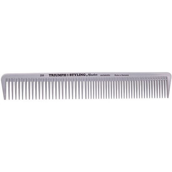 Расческа TRIUMPH, серая, универсальная, антистатическая, 18,4 см
