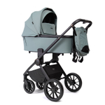 Коляска детская Peppy Monaco 2 в 1 Mint (мятный), рама черная