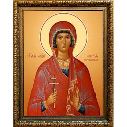 Мария Пергамская мученица. Икона на холсте.