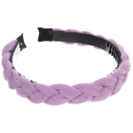 Ободок для волос «МАРЦИПАН», миамо, ширина 1,5см, микс 6 цветов ( в пакете с подвесом)