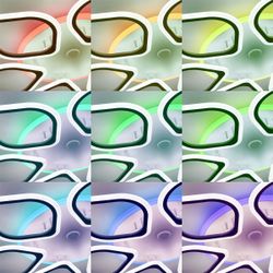 Citilux Ромби Смарт CL236A160E RGB Умная люстра Белая