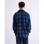Рубашка БИЧ с шерстью клетка синяя