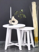 Комплект журнальных столиков Крагста из дерева белый