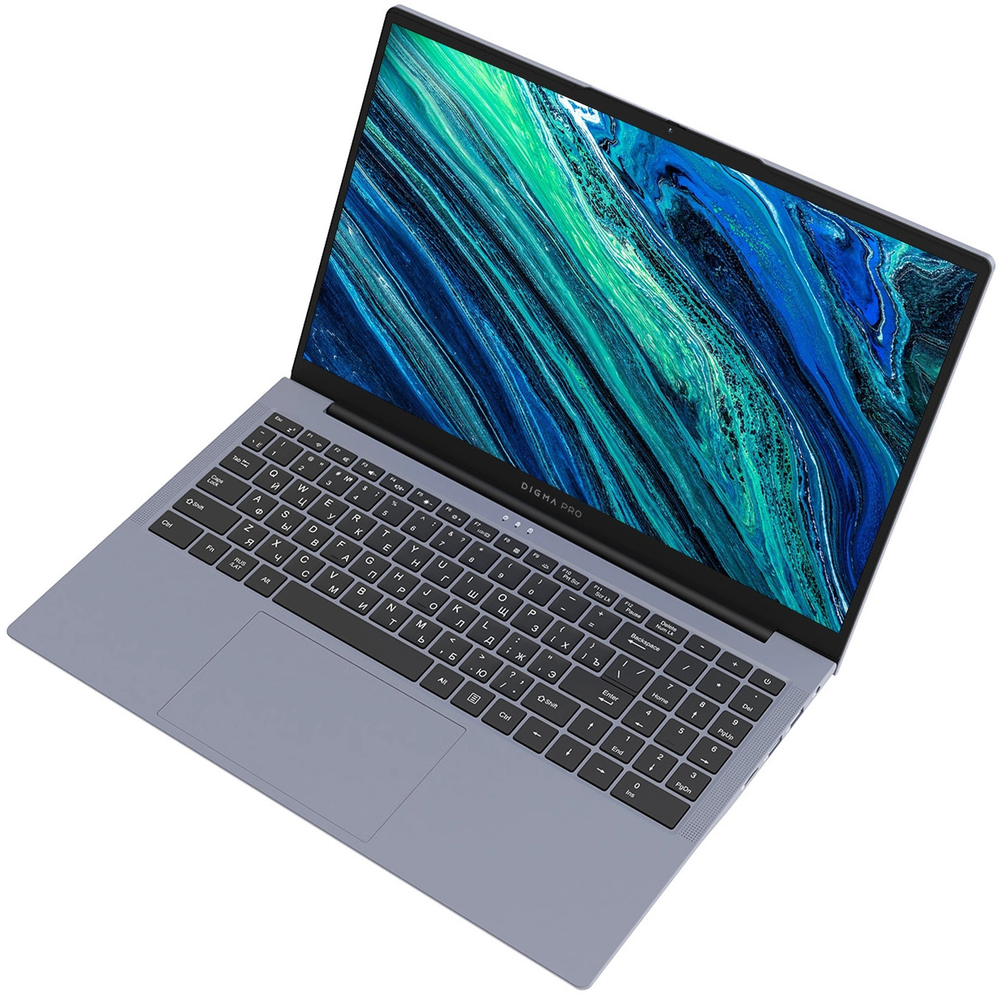 Ноутбук  Digma Pro Cursus 15.6 ", Ryzen 5, 16 Гб RAM, 512 Гб SSD, Radeon Graphics, Серый