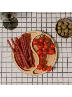 Деревянная менажница "Инь-Янь" из кедра