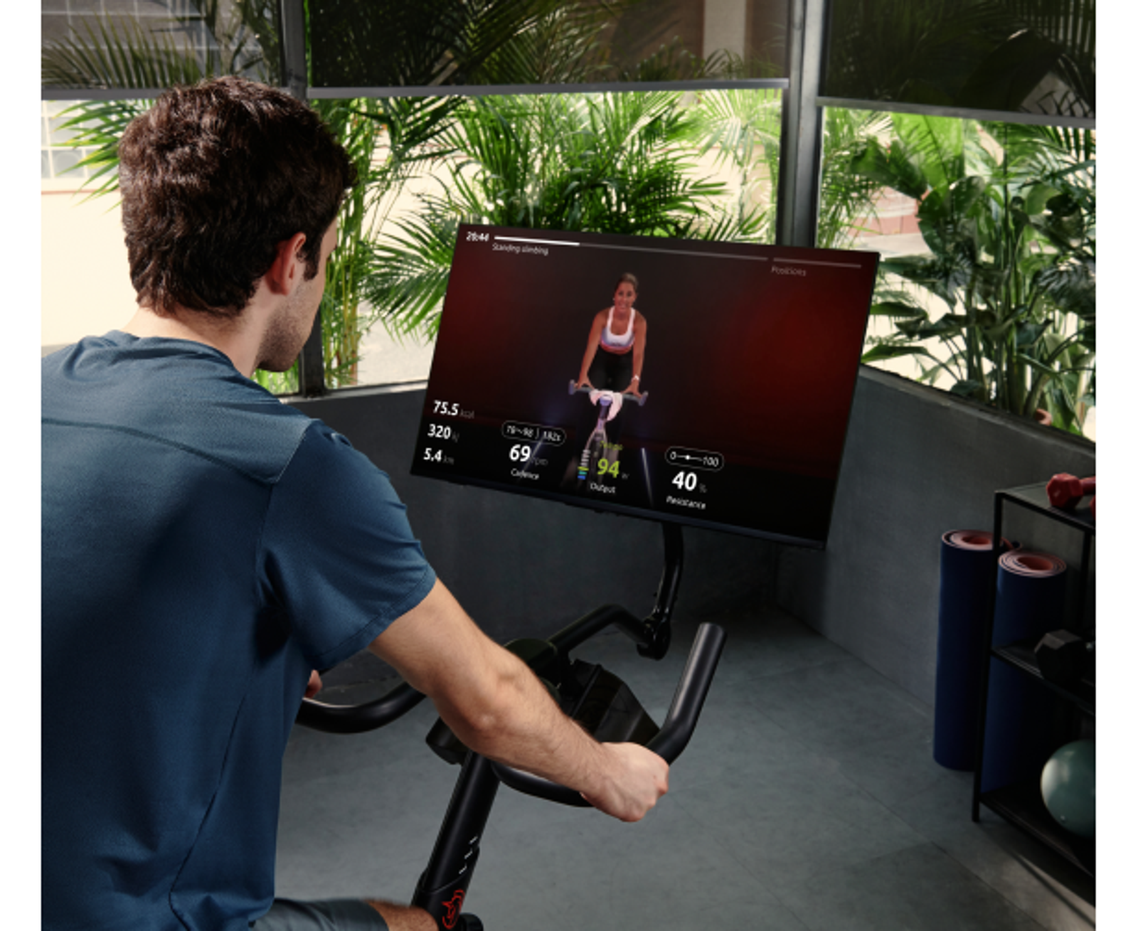 Велотренажер YESOUL Smart Spinning bike G1MAX черный фото №7