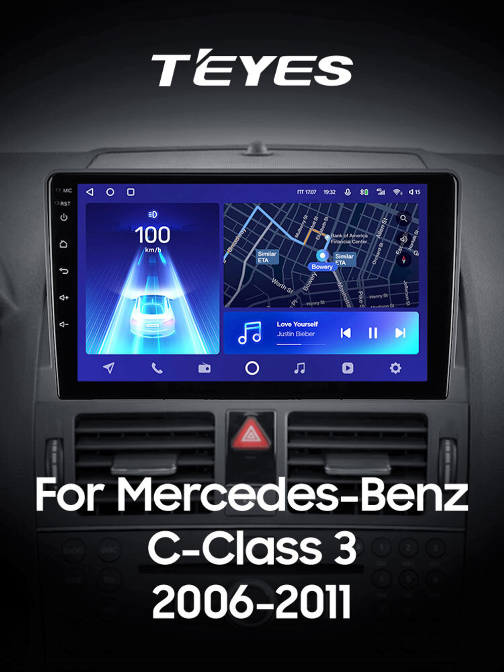 Teyes CC2 Plus 9"для Mercedes-Benz С-Class 3 2006-2011