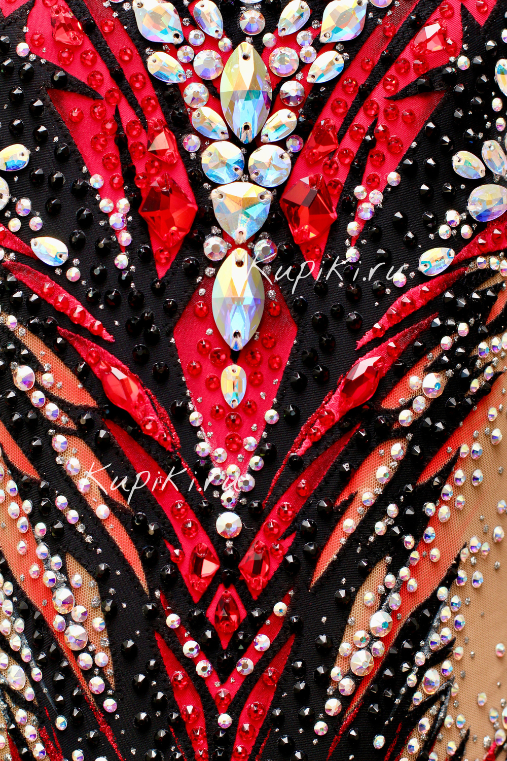 Красно-черный купальник арт. №64