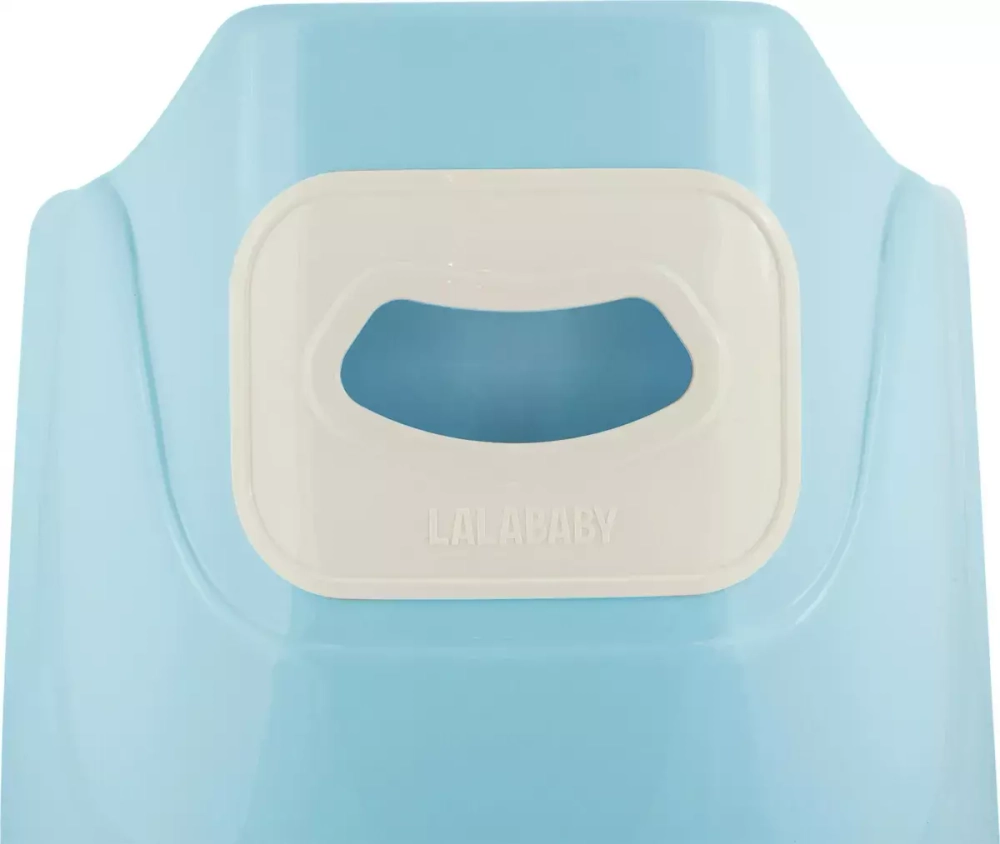 Горшок со спинкой Lalababy Protect Me голубой с крышкой LA1042ГЛП