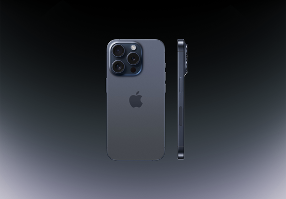 Телефон Apple iPhone 15 Pro 256Gb (Blue titanium)