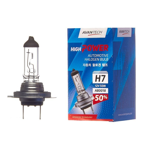 Лампа головного света Avantech H7 12V 55W AB0018
