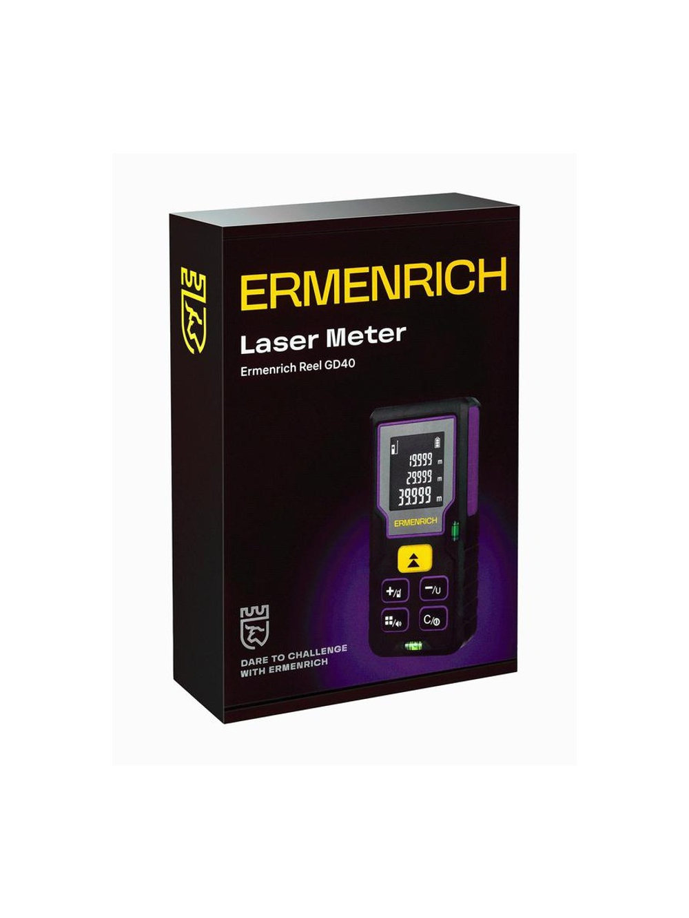 Рулетка лазерная Reel PLUS GD40 фиолет. Ermenrich 84643