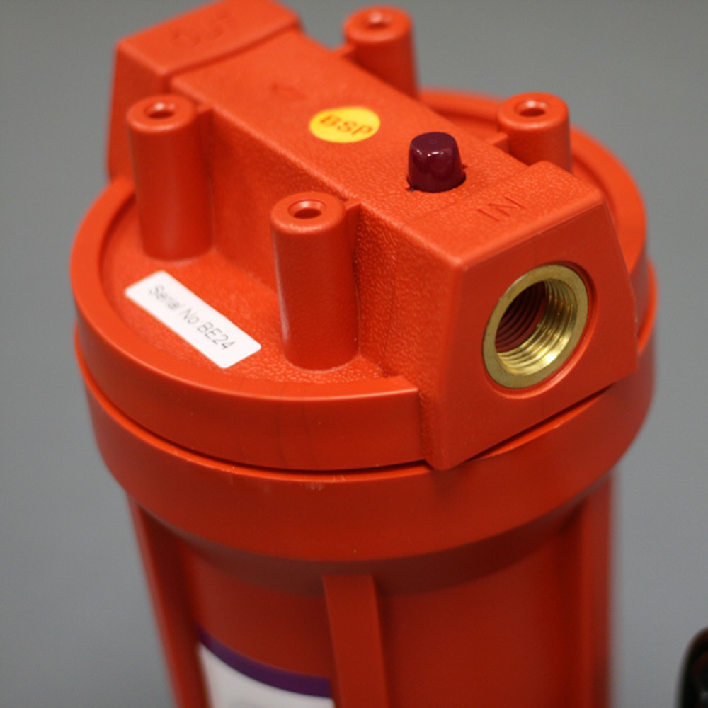 Комплект PS 891O1-О12-PR-BN (колба рыжая, вход 1/2", для гор.воды, картридж), Райфил