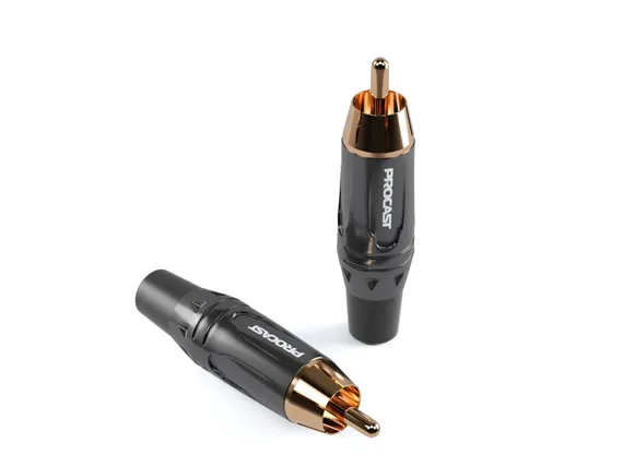 PROCAST cable RCA6/TT/Black - разъем RCA (male) для профессиональной и Hi-Fi коммутации