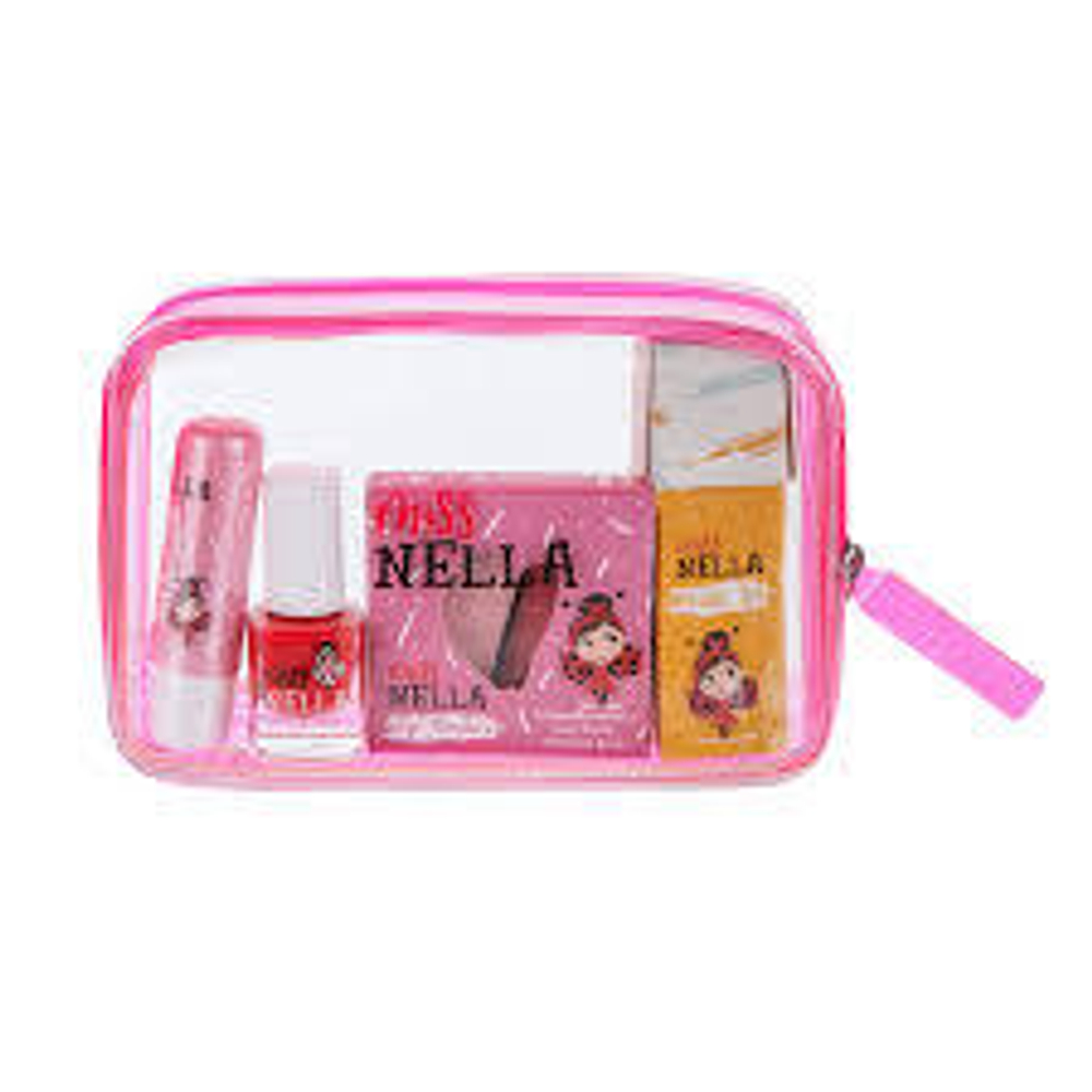 Miss Nella Girly Girl Gift Set Розовая косметичка 4 позиции