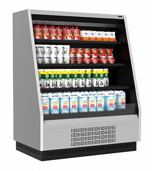 Витрина холодильная Carboma Tokyo 2 F16-08 VM 1,0-2 0030 бок металл с зеркалом (версия 2.0) (9006-9005)