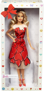 Barbie коллекционная кукла в в красном платье (MATTEL)