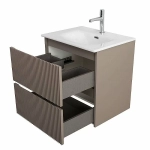 Тумба с раковиной BelBagno UNO-700-2C-SO-СO бежевый матовый