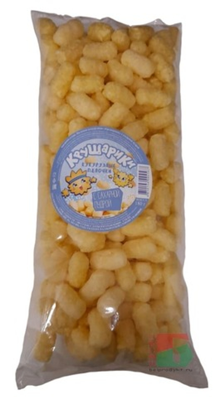 Кукурузные палочки "Крушарики" с сахарной пудрой 180г. Машпищепрод