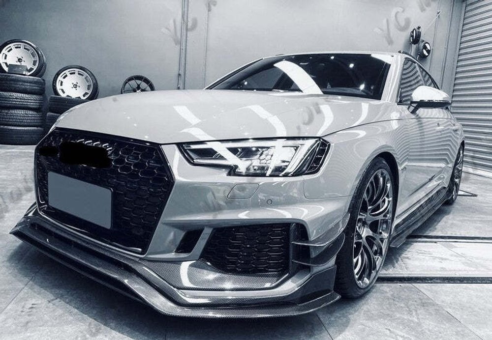Карбоновый обвес для AUDI RS4 A4 AVANT B9 2018-2020 Ауди аэродинамический обвес