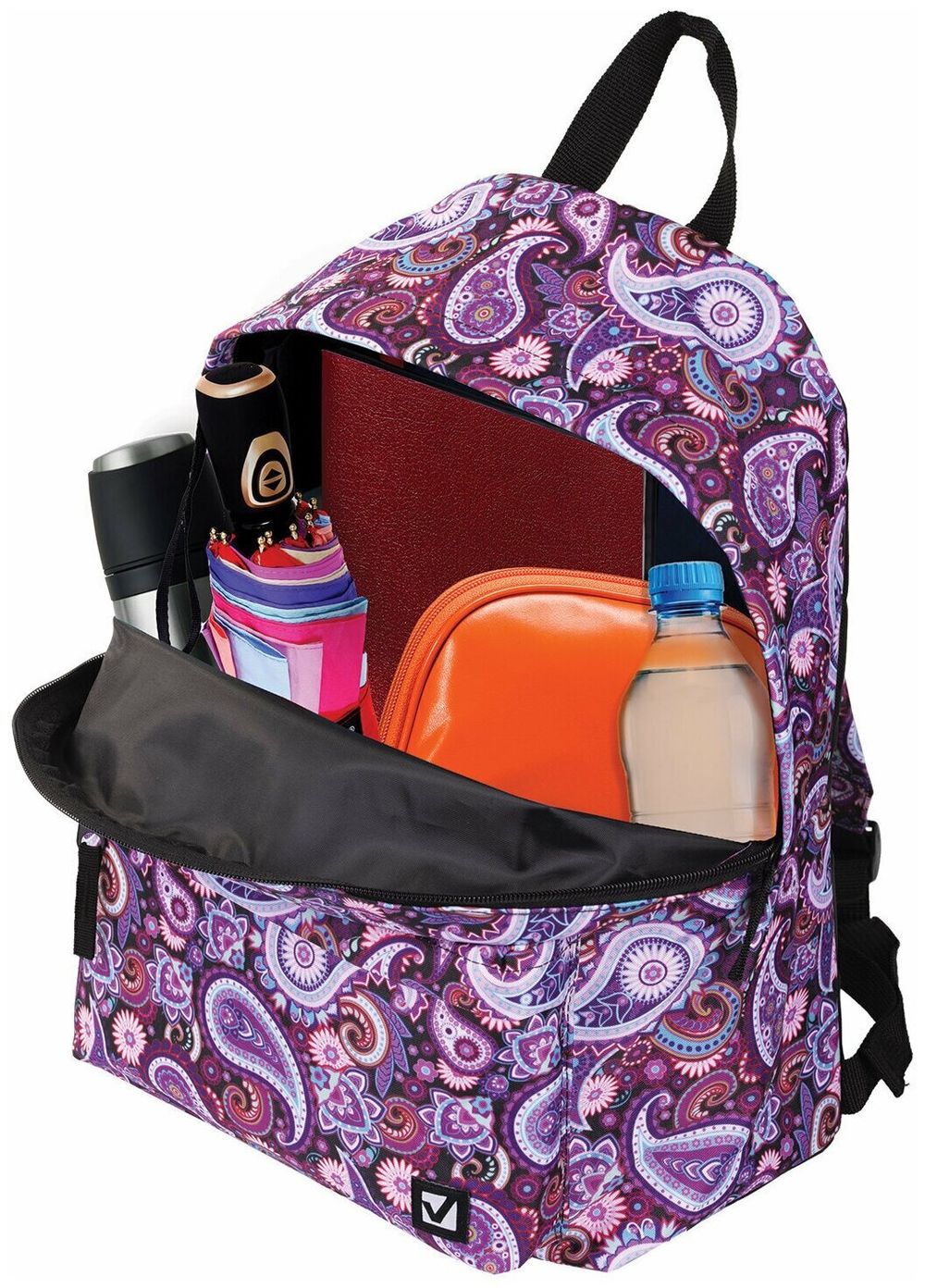 Рюкзак BRAUBERG, универсальный, сити-формат, разноцветный, Инди, 20 литров, 41х32х14 см, 225360