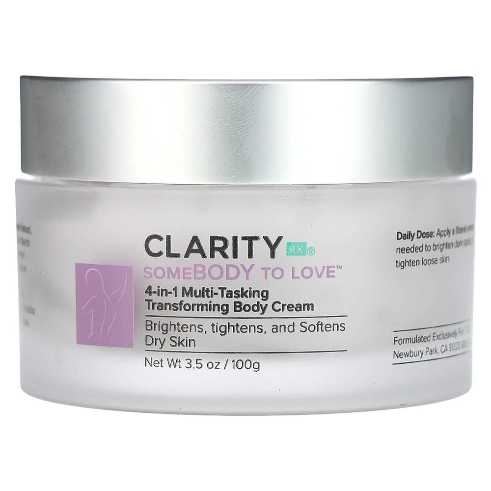 ClarityRx, Somebody To Love, многоцелевой крем-трансформер для тела 4 в 1, 100 г (3,5 унции)
