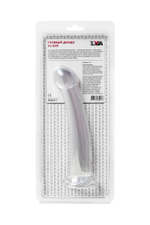 Toyfa Basic Jelly Dildo XL 22 см – прозрачный нереалистичный фаллоимитатор на присоске, гибкий TPE