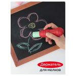 Мел цветной 4шт упак, для рисунка на асфальте, с держателем Гамма Мультики