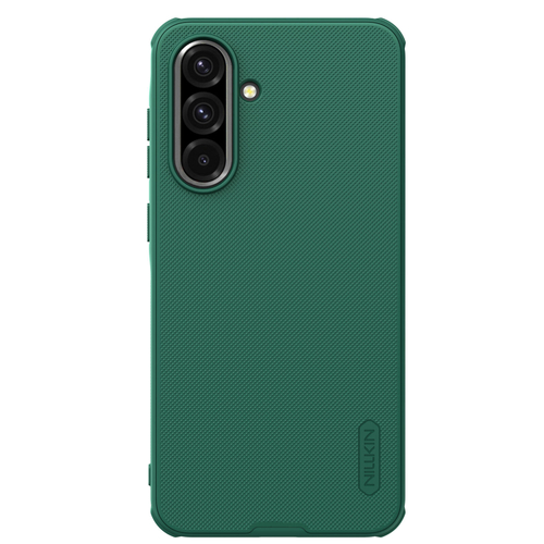 Усиленный двухкомпонентный чехол зеленого цвета (Dark Green) от Nillkin для Samsung Galaxy A36 5G, серия Super Frosted Shield Pro