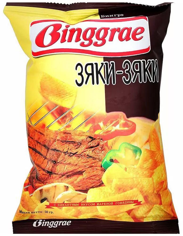 Чипсы пшенично-кукурузные Binggrae Зяки-Зяки 50г