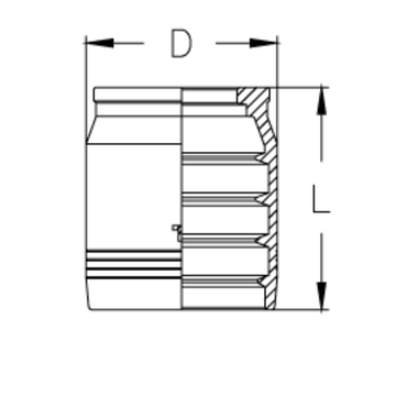 Муфта DN 38 1SN/2SN/2SC CS (без зачистки)