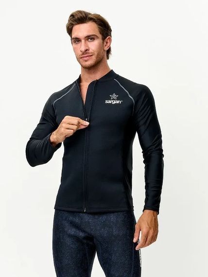 Куртка неопреновая Sargan Skeleton Sup неопрен 2 мм/лайкра черный