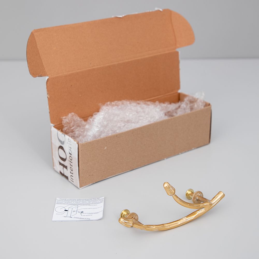 Ручка мебельная скоба Орхидея левая Айвори