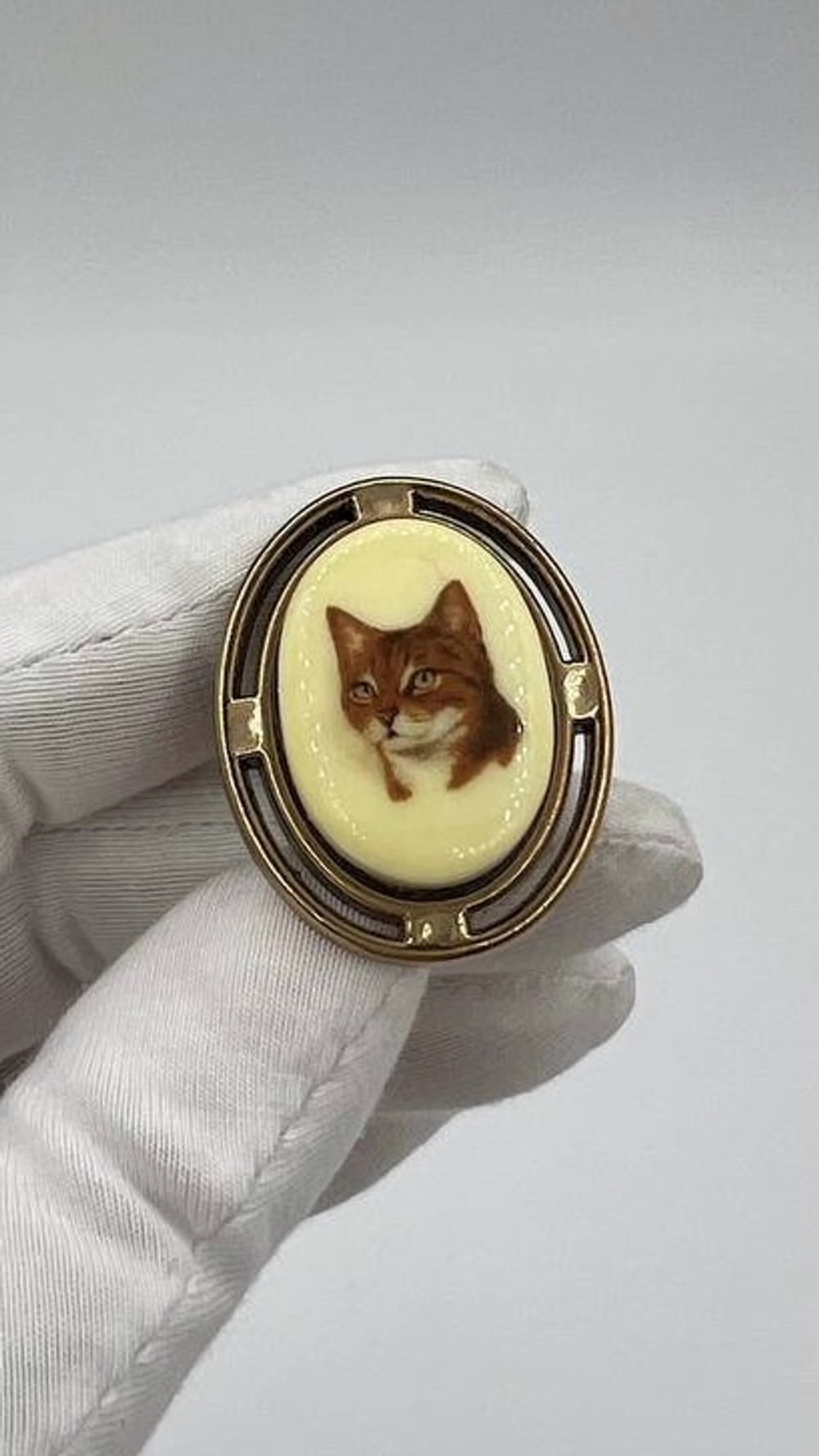 Накладка на пуговицу Кот